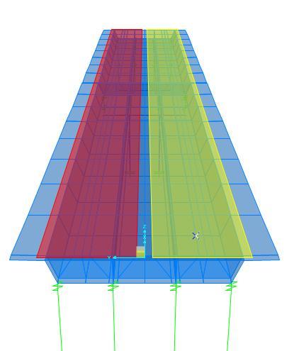 CHAPTER 4 STRAIGHT BRIDGE MODEL AND ANALYZING 4.1 Modeling Straight Bridges 3-D modeling analyses have been conducted for straight bridges, Fig 4.