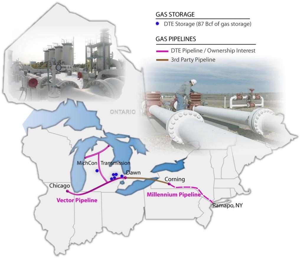 Gas Midstream Gas Storage, Processing and Pipelines We are one of the leading operators of natural gas in North America The Gas Storage and Pipeline businesses create value for its customers by: