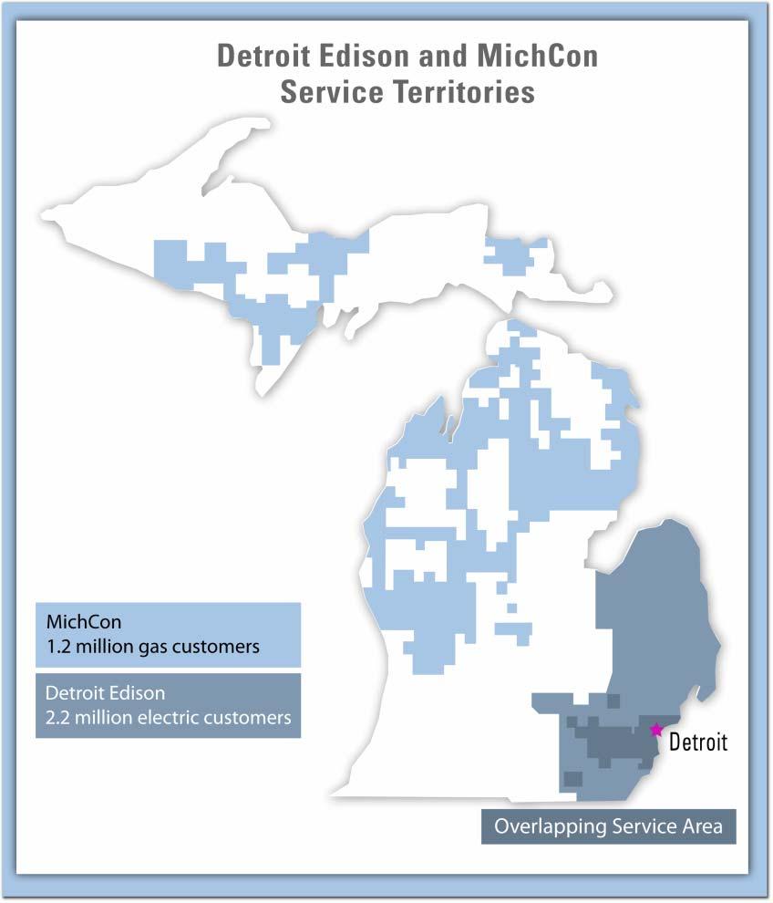 MichCon s operations include purchase, storage, transportation and distribution of natural gas