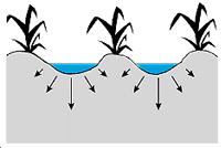 on soil intake and water holding capacity: Sprinklers provide most control over