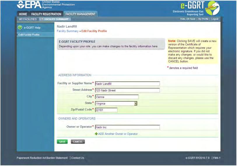 Electronic Greenhouse Gas Reporting Tool (e-ggrt) Web based system to support facility and supplier
