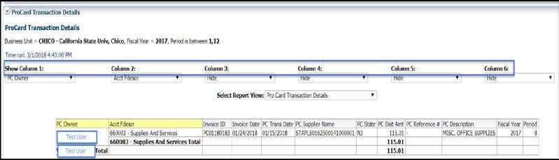 Refine report output to contain the fields that you are interested in. You can also choose the drop down at Select report view and export to Excel. 5.0 US Bank Access Online 5.