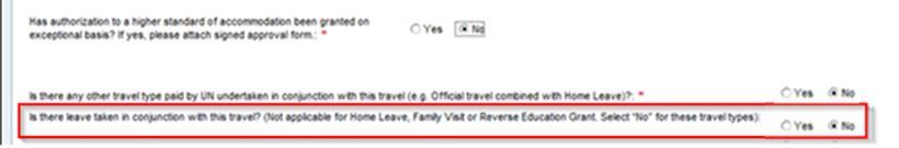 trip, separate Travel Requests must be raised and read in conjunction.