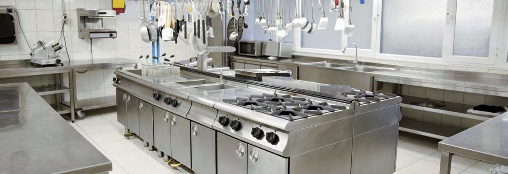 WA18 Composite System for Food Processing Areas & Industrial Kitchens Industrial kitchens and food processing areas in hospitals and hotels require a high degree of hygiene and clean environment.