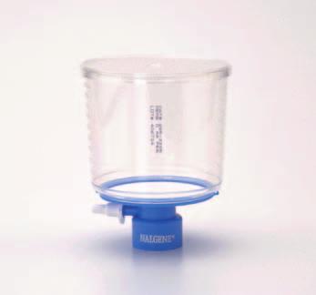 Only sterile bottles designed for use with vacuum should be used. They have side-arms with quick-disconnect tubing adaptors.