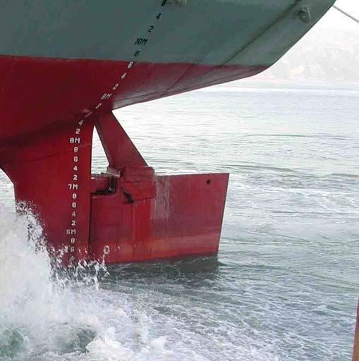 For modern containerships, slamming may also occur at the overhanging stern sections of the ship. The impact loads are highly concentrated within a very short period.