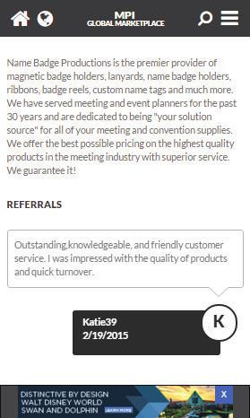 The Enhanced Company Profile Page We know how important it is for members and exhibitors