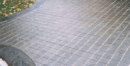 6 x6 Texture Tile This designer patio was completed using Silver Integral Color