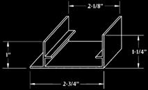 wall panels and  BASE CHANNEL, SLOPED SKU# - 60601-13 Designed