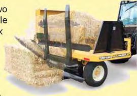 steer & loader mount handles bales up to 96 BOSS R holds one round bale up to 4 feet wide
