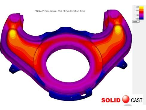 In order to resolve this problem, it was decided to analyze this casting using the approach described previously to determine the feeding requirements.