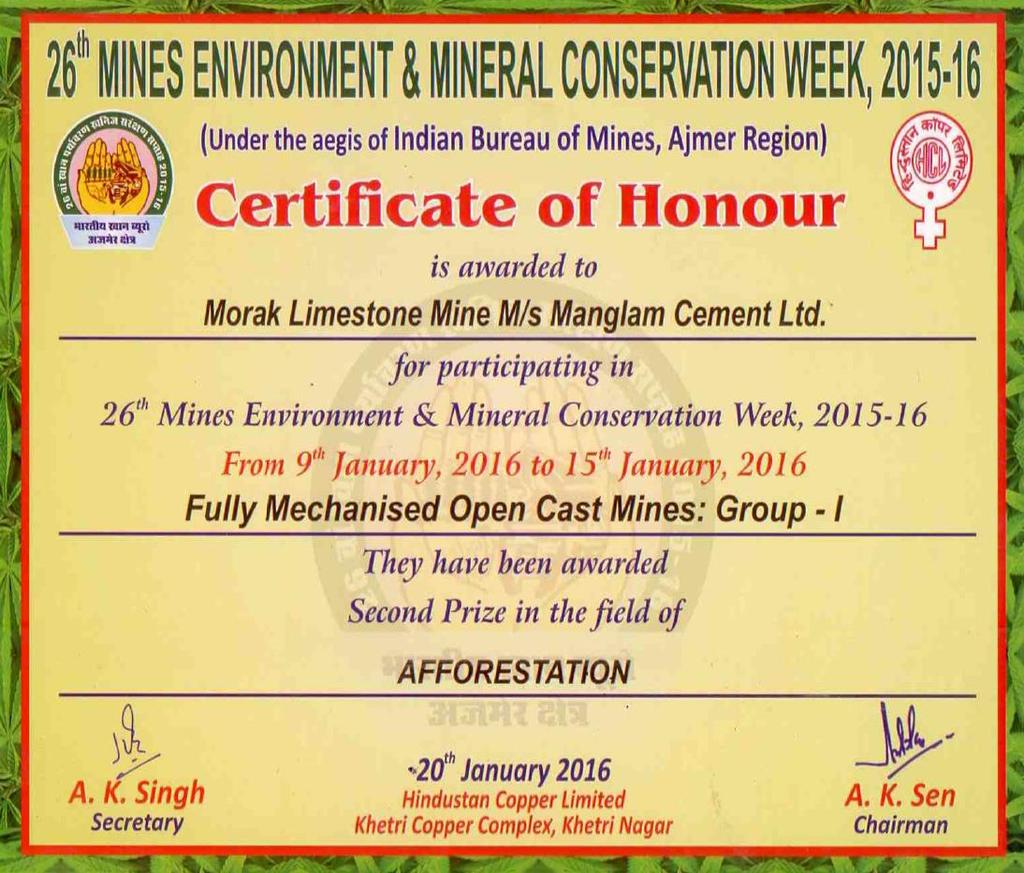 26th MINES ENVIRONMENT & MINERAL