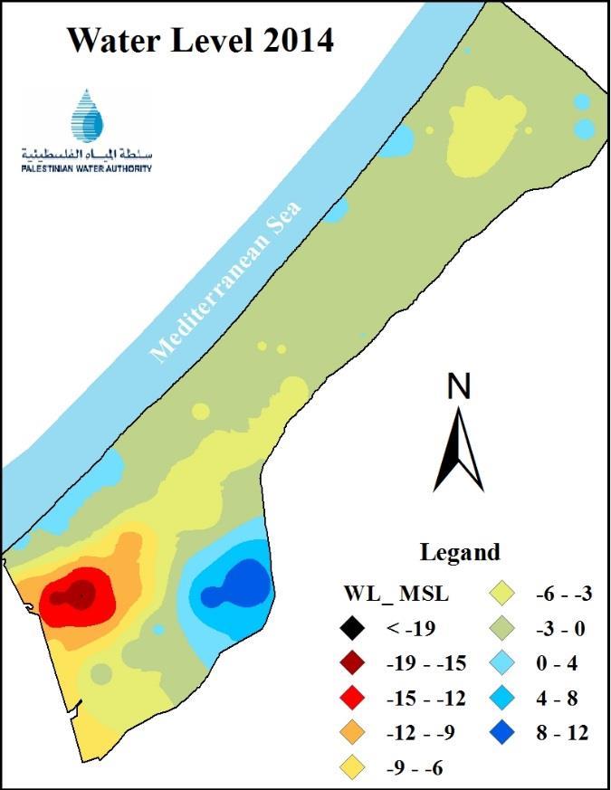 Groundwater Level That high groundwater production affected negatively the water level decline in terms of attitude and magnitude as a result of unequilibrium between the total groundwater aquifer