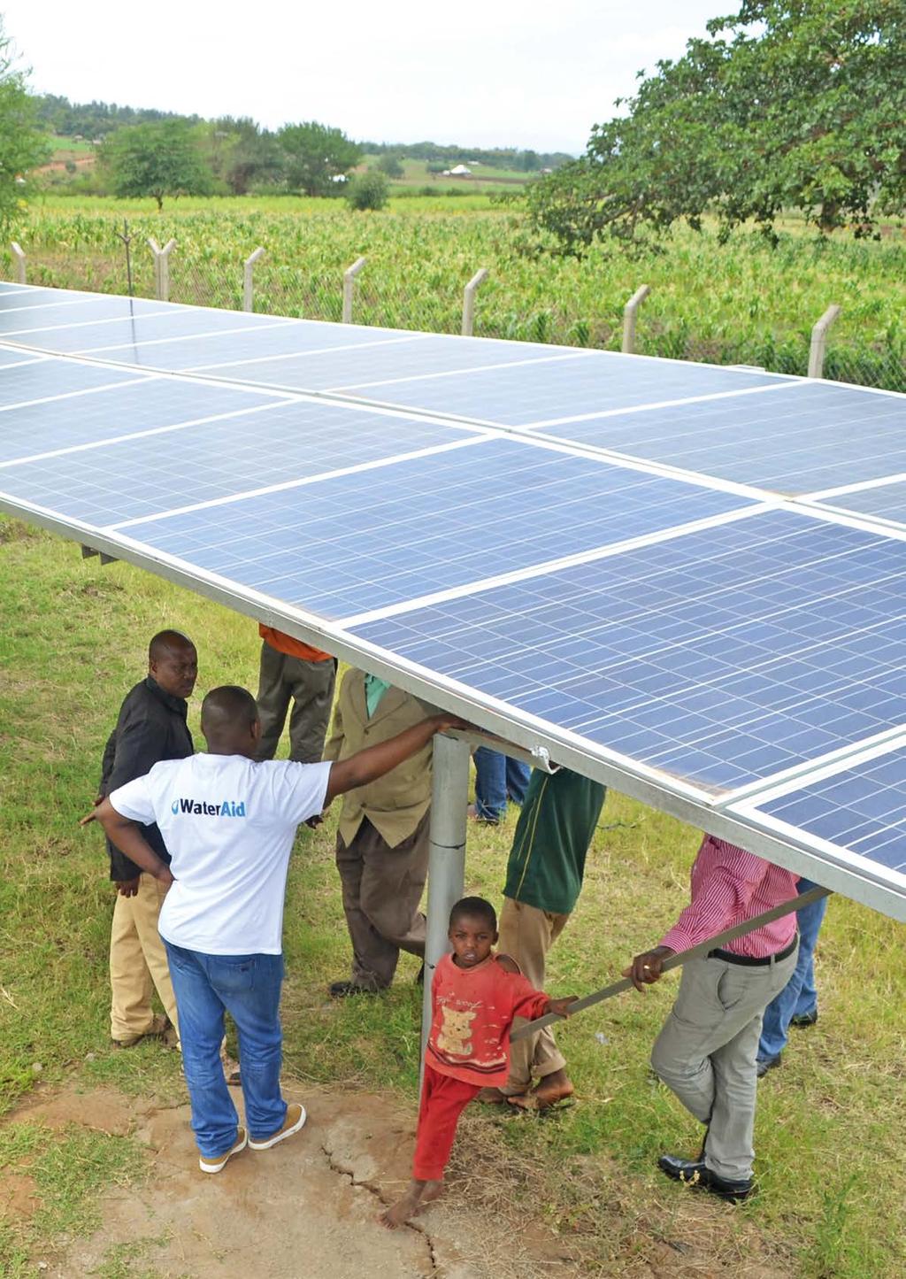 Innovative technology: WaterAid piloted a solar-powered borehole project in Babati, Manyara region, which