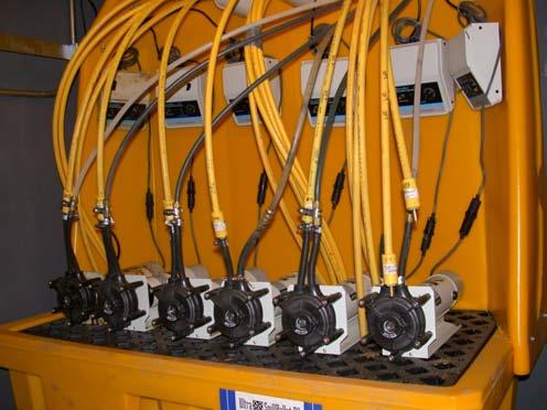 Pump Performance Peristaltic pumps used for initial system Suction limitations Compatibility with coal tar Low recovery Pneumatic pumps used for expanded system Initially used off the shelf bottom