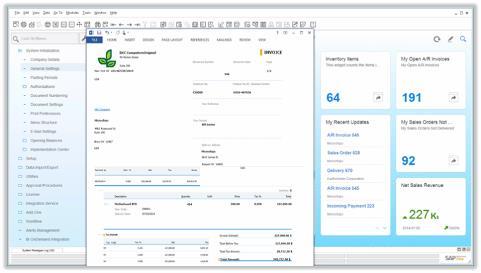 real-time reporting function with SAP Crystal Reports Powerful visualizations and built-in analytics with SAP