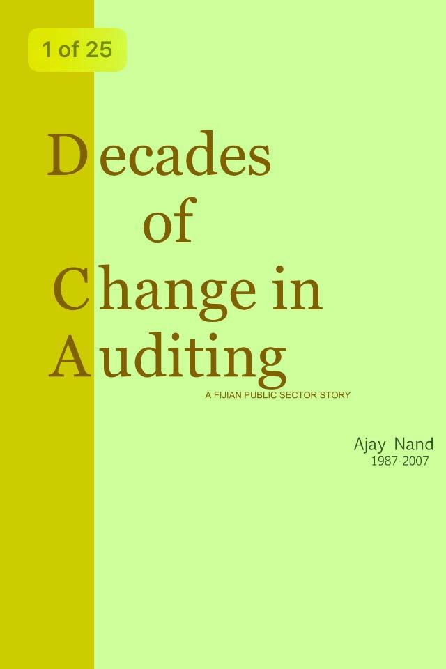 Boosting audit quality Fiji s OAG back in 1987 Audit plans were not prepared Proper time management systems did not exist Audit sampling was not done properly Audit working papers mainly contained