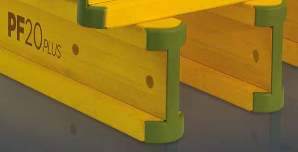 FORMWORK BEAMS Features beam ends and protective cap are rounded the entire face side is protected by the cap