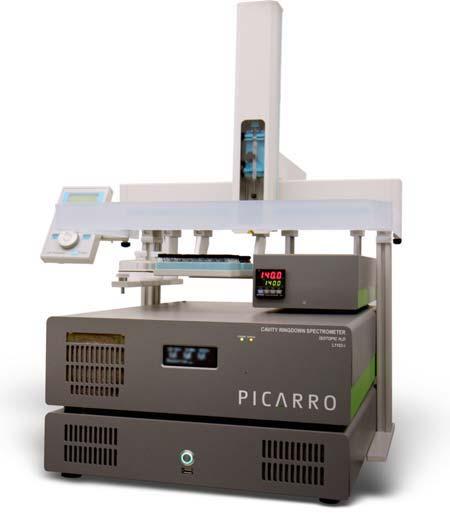 Picarro L1115-i water vapor analyzer Precision δ 18 O <0.1 Precision δ D <0.
