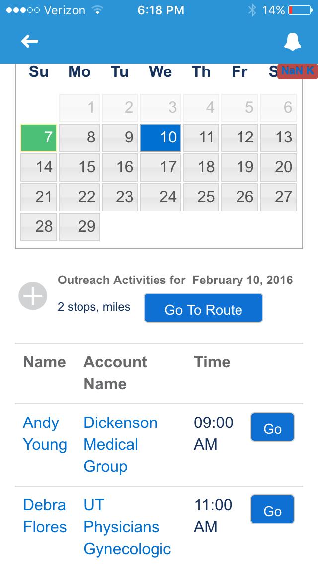 date. Add physicians to route or create a