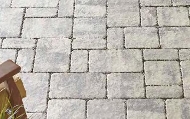 The larger stones offer additional design possibilities for patios and walkways.