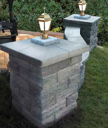Highland Stone Column Block Increased Wall Stability Polished Elegance When used with the Highland