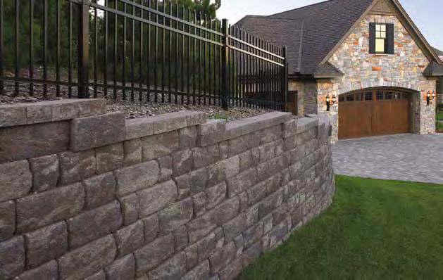 choice of the traditional straight face texture or the natural stone appearance of