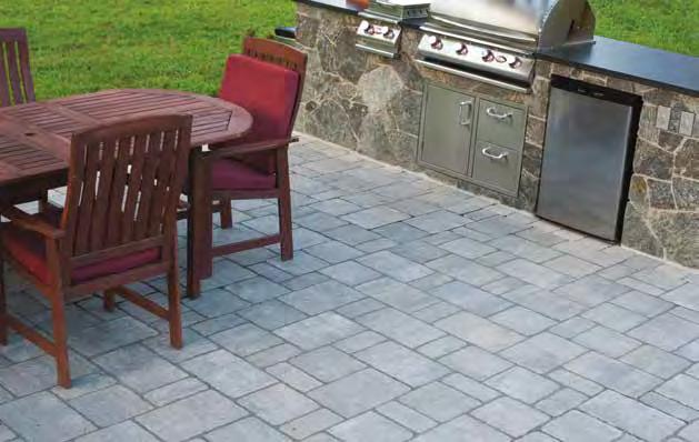 The larger stones offer additional design possibilities for patios and
