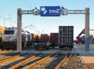 the Port of Barcelona Trains are loaded and sent to the maritime terminal of Zaragoza (TMZ). Weekly rail transport of 600 container 40.