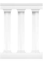 balusters Round Balusters Available in: White Black Bronze Matte Black Copper Rust DELUXE SERIES