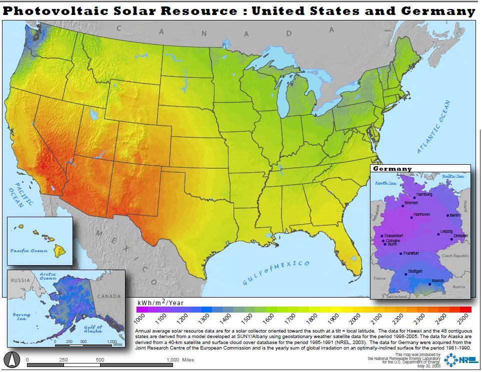 Abundant Solar Resource But Market Barriers Germany a leading producer of photovoltaic panels and solar