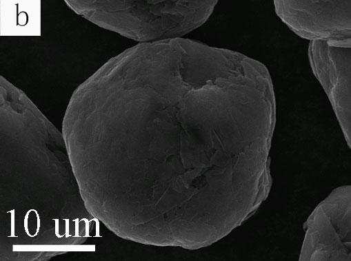 Fig.1 c) and d) show the morphologies of MEGs. All samples morphologies are similar. Exfoliation of graphite could be observed.