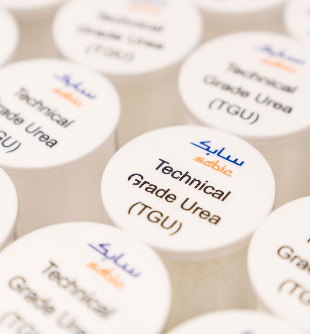 TECHNICAL GRADE UREA SABIC produces a specific grade of urea, Technical Grade Urea (TGU), that s allowing diesel engines to run more efficiently and reduces hazardous emissions.