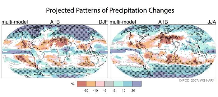 and parts of the North Atlantic Ocean Projections of Future Changes in Climate
