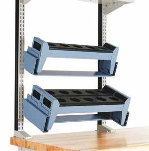 tools; Can hold 3 to 4 NC10 or NC12 tool racks; Adaptor compatible with Spider shelving unit only; Made in galvanized steel; Easy assembly, no tools required.