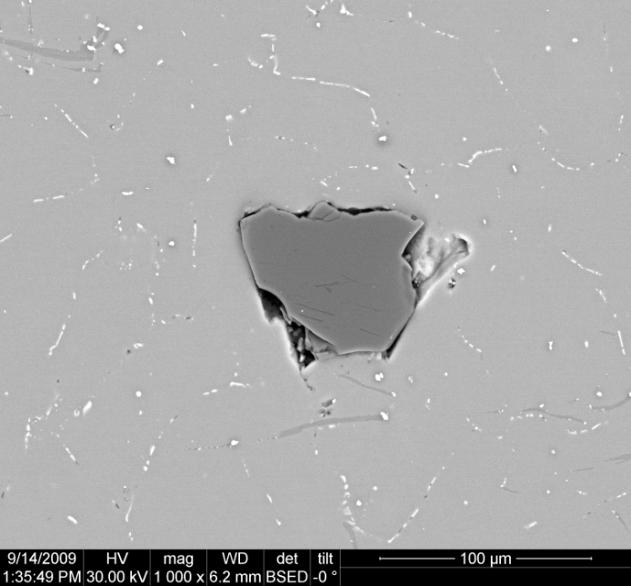 Investigations of the nature of non-metallic inclusions in Al-Mg-Mn alloys 203 Fig.2. SEM analysis of Sample 1 Fig.