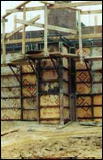 Foundation walls and formwork In most residential construction, concrete or masonry block is used to create the foundation and the foundation walls of a structure.