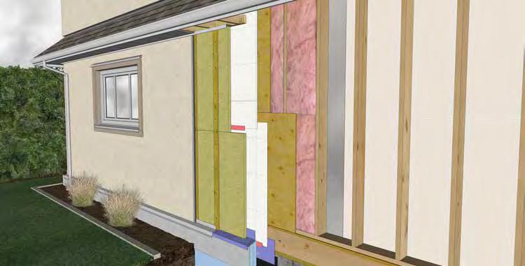 3 Wood-Frame Walls This section provides information about four different above-grade wood-frame wall assemblies that can achieve the R-22 thermal performance target.