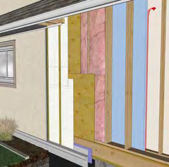 Structurally Insulated Panels This above grade wall assembly consists of manufactured structurally insulated panels (SIPs) consisting of continuous rigid insulation (typically EPS) sandwiched between