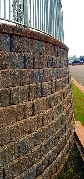 KEYSTONE century wall Introducing Crafted specifically for taller wall structures and heavy-loading conditions, the Keystone Century Wall offers the distinctive appearance and character of a