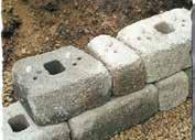 Wall ITEM# 456196 6" H x 6"/ 4" W x 10" D Stones per sq. ft./4 Wt./23 lbs Stones per pallet/128 Pallet wt./2,944 lbs 3-in. Cap ITEM# 456197 3" H x 10"/12" W x 11" D Stones per linear ft./1.1 Wt.