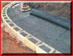Step 5: Drainage, Backfill & Geogrid For Reinforced Walls Place a Geopipe 150 collector drain to the rear