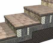 (10 mm) behind the blocks for wall rock. Adjust for level and alignment of each block as it s installed.