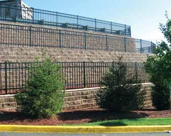 Construction Details Terraces It is often more aesthetically pleasing to replace one large retaining wall with two or