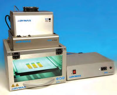 DISPENSING UV-Curing Conveyors Light-curing conveyor systems consist of a moving belt that passes through a curing tunnel with multi-spectrum flood or focused-beam curing lamps mounted from above or