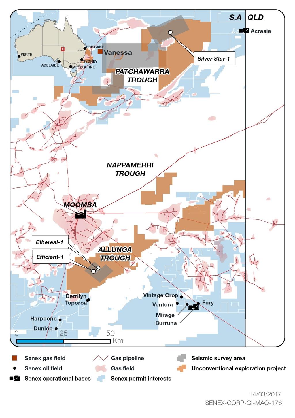 ly Report COOPER BASIN GAS Vanessa gas field Senex project to receive $5.