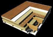 Separating Floors Timber Platform Floor With Recessed Downlighters (new build) 18mm T&G flooring grade chipboard on 15mm acoustic plasterboard (13kg/m 2 ) on 50mm ROCKWOOL Rockfloor on 15mm OSB on