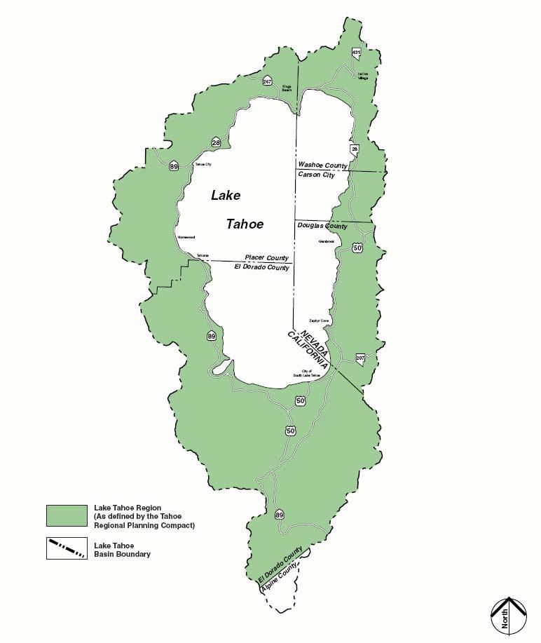 TAHOE REGIONAL PLANNING AGENCY GEOGRAPHIC SUMMARY The Tahoe Regional Planning Agency (TRPA) has regional land use planning jurisdiction over all but a sliver of the Lake Tahoe basin.