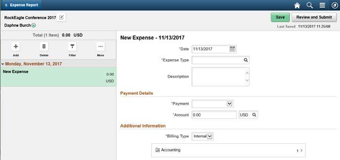 Travel and Expenses Updates and Changes Fluid Expense Report Classic Expense Report Accessed from the Create Expense Report tile on
