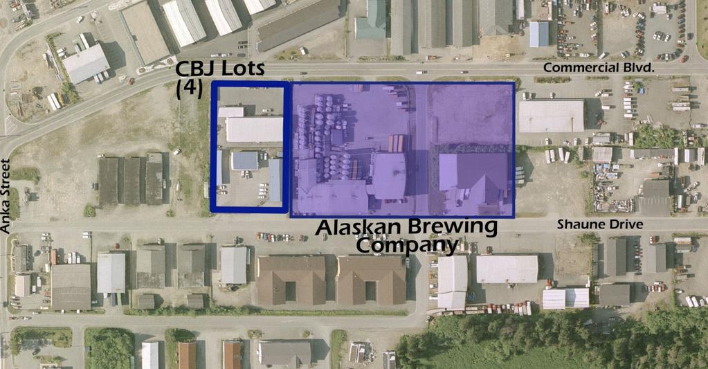 Alaskan Brewing Company (AKB) would like to expand west and purchase CBJ Water Utility and Salt Box Lots.